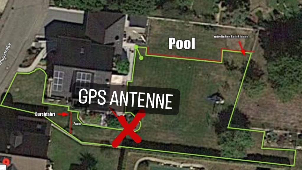 GPS-Antenne-Platzierung